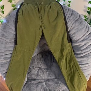 Green Fleece Joggers